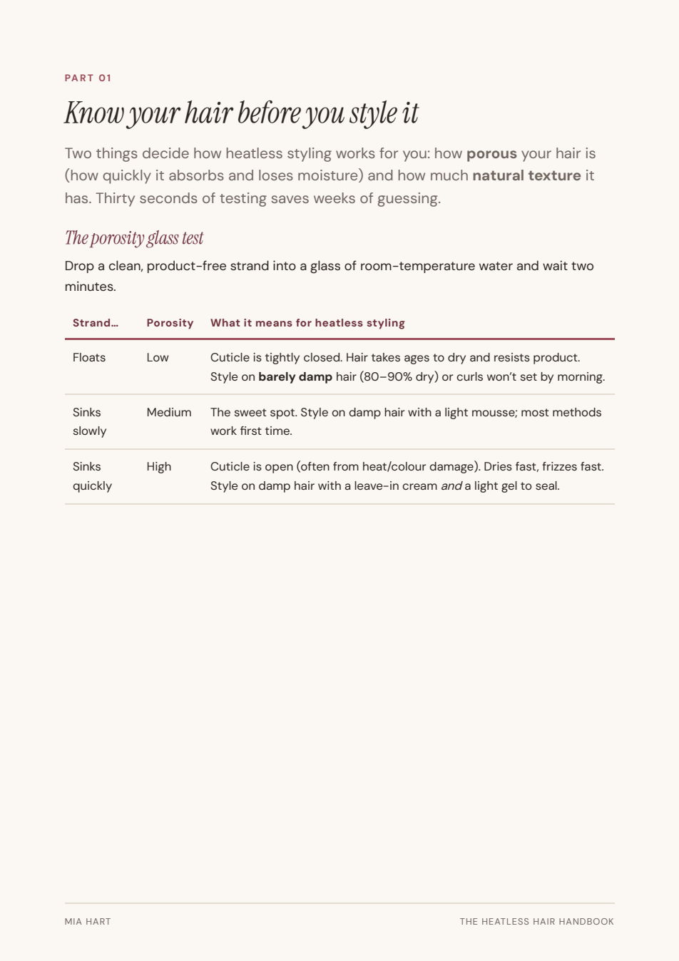The Heatless Hair Handbook — inside page preview 2
