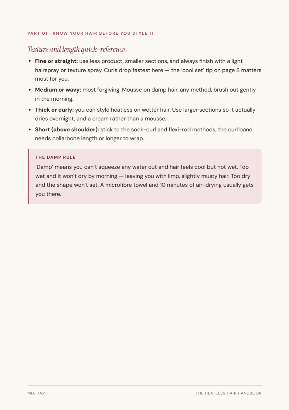 The Heatless Hair Handbook — inside page preview 3