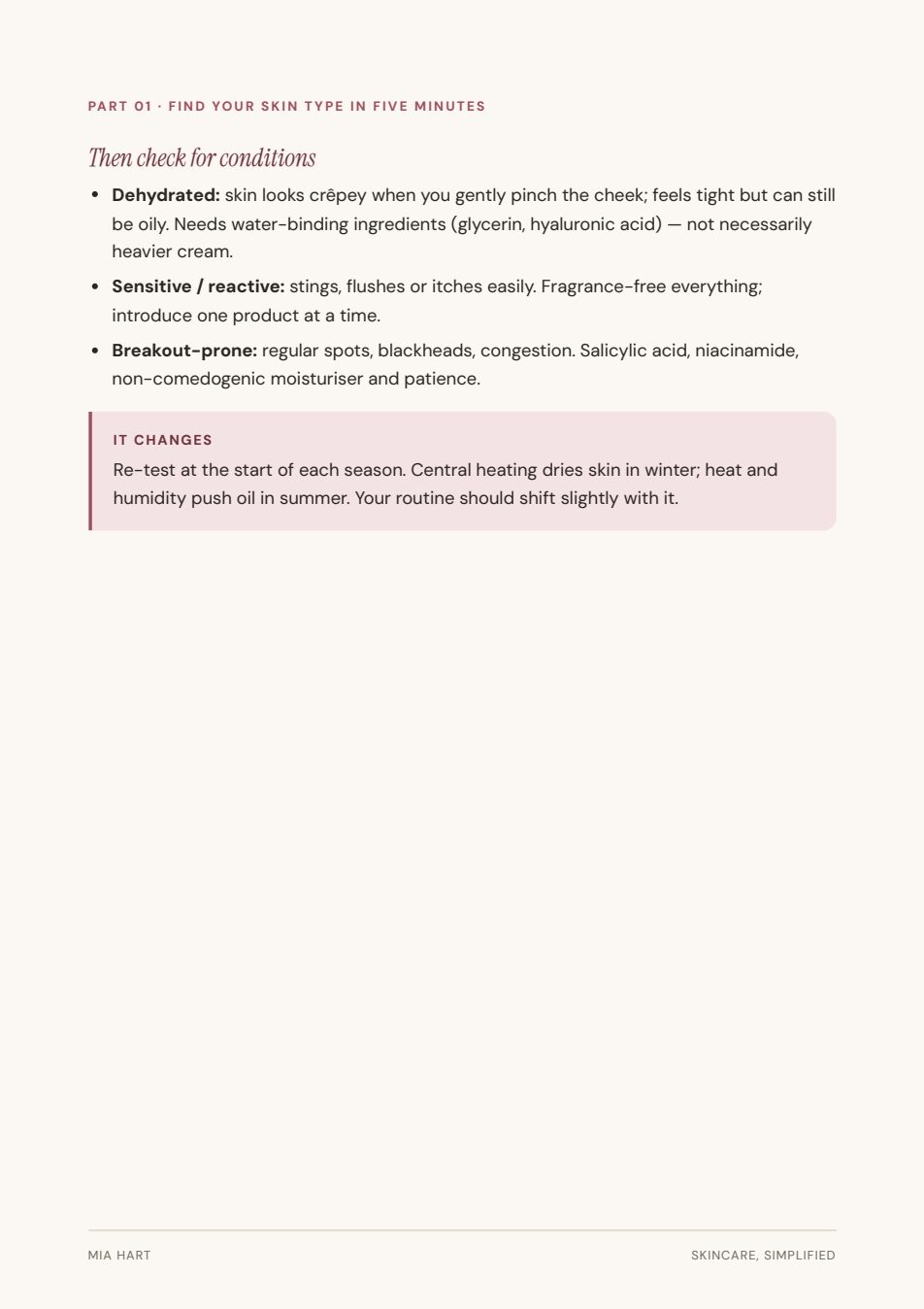 Skincare, Simplified — inside page preview 3
